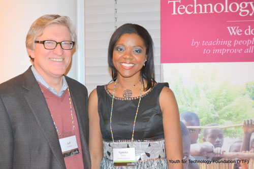 Jeff Raikes, CEO Bill & Melinda Gates Foundation, and Njideka Harry, YTF Founder. 