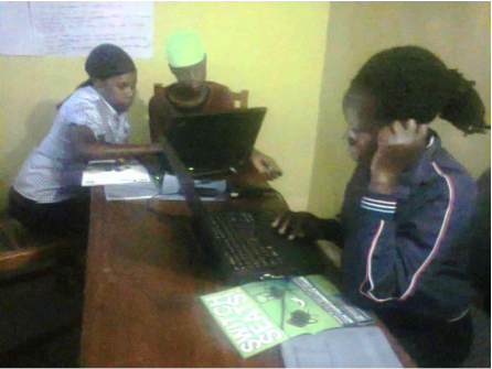 A picture from digital literacy training session